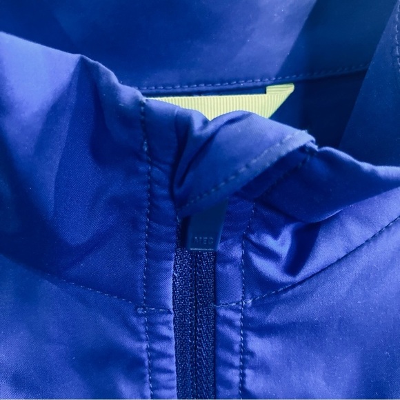 MEC Sz L Bright Reflective Strips Back Pocket Zip Up  Biking Softshell Jacket - Picture 5 of 16